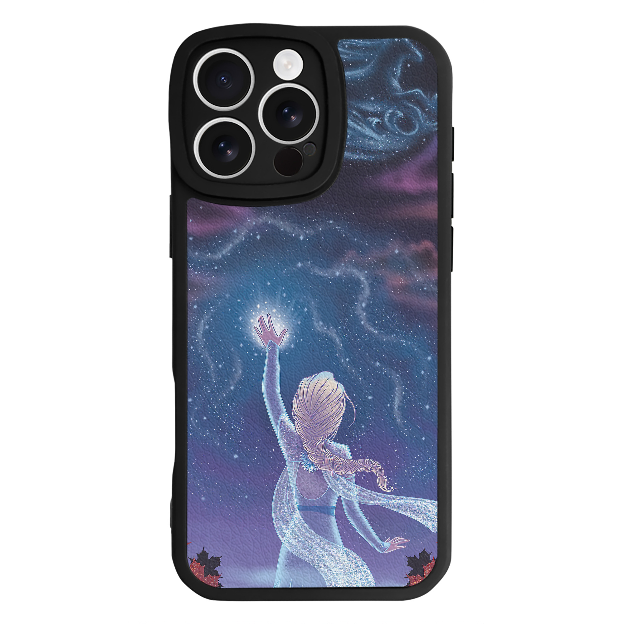 （画像用） アナと雪の女王 アンナ エルサ Frozen Anna Elsa 【iPhone 16シリーズ対応】シリコンスマホケース（レザー調） 材質：シリコン
